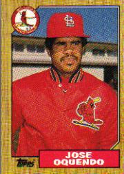 1987 Topps Baseball Cards      133     Jose Oquendo